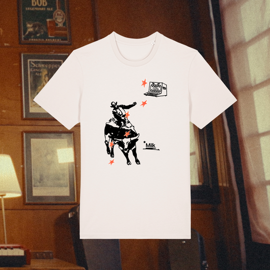 milk vintage white tee